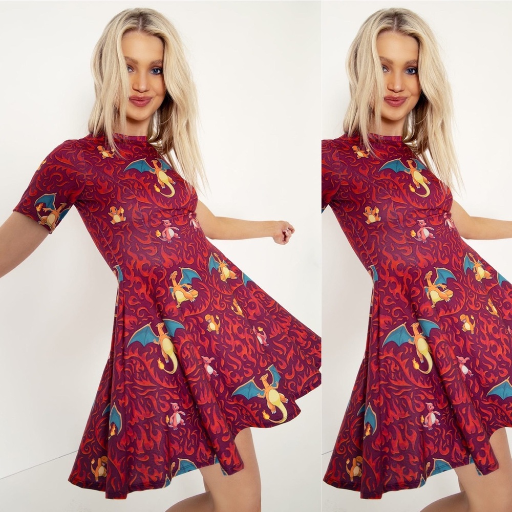 💜 BlackMilk CHARMANDER EVIL TEE DRESS XXL